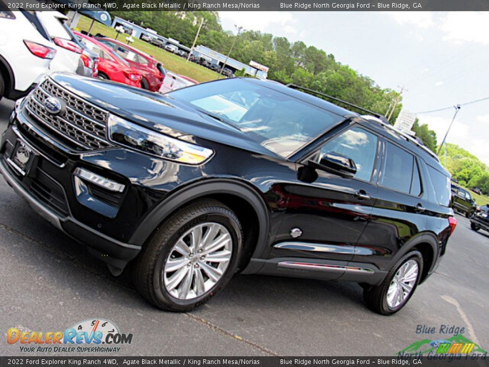 2022 Ford Explorer King Ranch 4WD Agate Black Metallic / King Ranch Mesa/Norias Photo #28