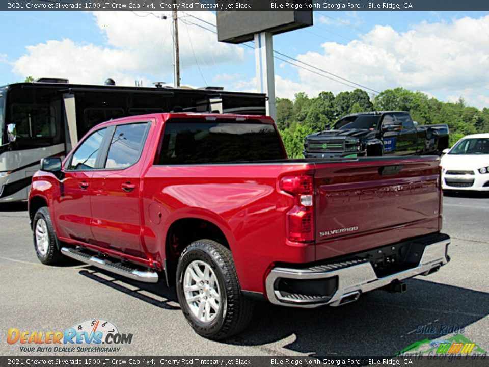 2021 Chevrolet Silverado 1500 LT Crew Cab 4x4 Cherry Red Tintcoat / Jet Black Photo #3