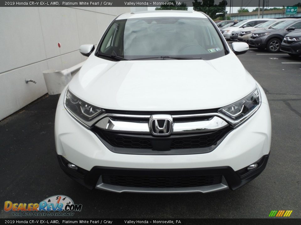 2019 Honda CR-V EX-L AWD Platinum White Pearl / Gray Photo #5