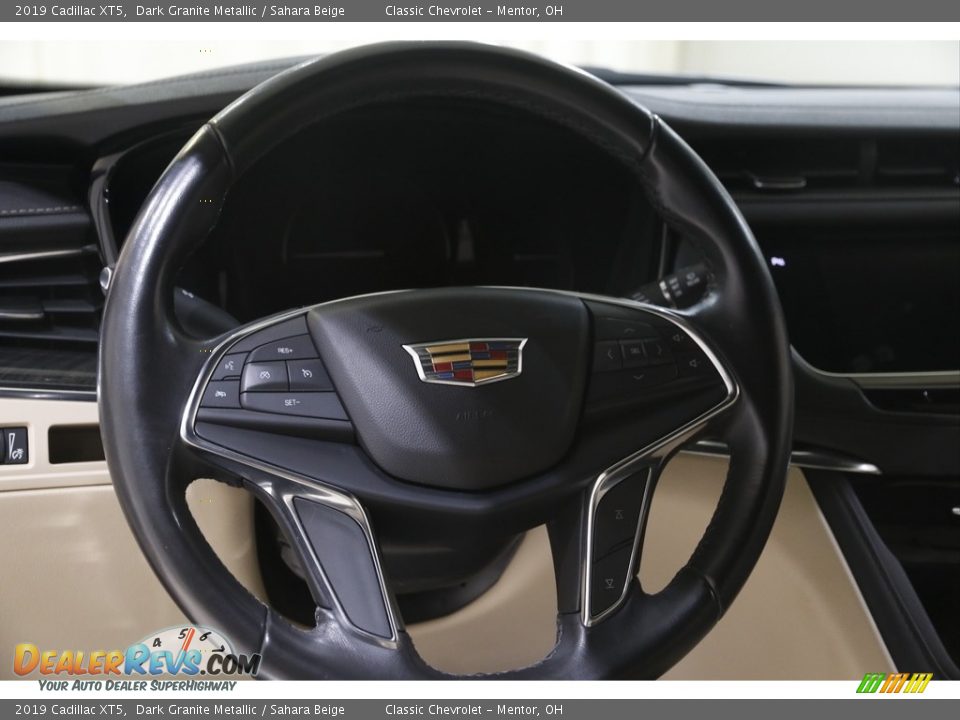 2019 Cadillac XT5 Dark Granite Metallic / Sahara Beige Photo #7