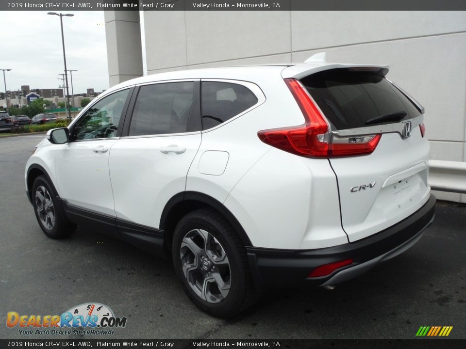 2019 Honda CR-V EX-L AWD Platinum White Pearl / Gray Photo #9