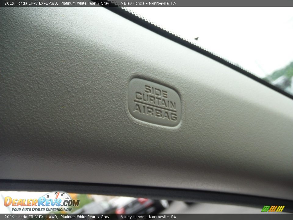 2019 Honda CR-V EX-L AWD Platinum White Pearl / Gray Photo #18