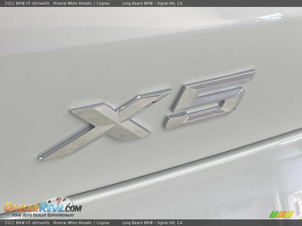 2022 BMW X5 sDrive40i Mineral White Metallic / Cognac Photo #8