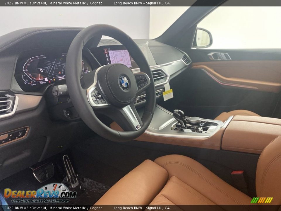 2022 BMW X5 sDrive40i Mineral White Metallic / Cognac Photo #12