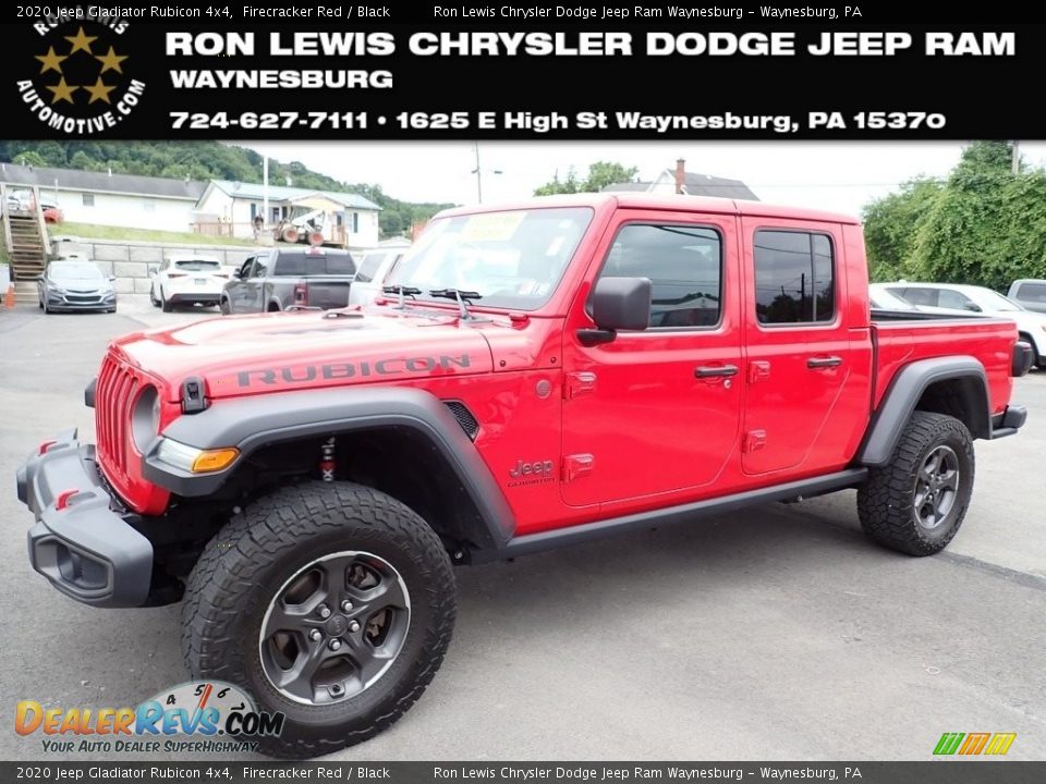 2020 Jeep Gladiator Rubicon 4x4 Firecracker Red / Black Photo #1