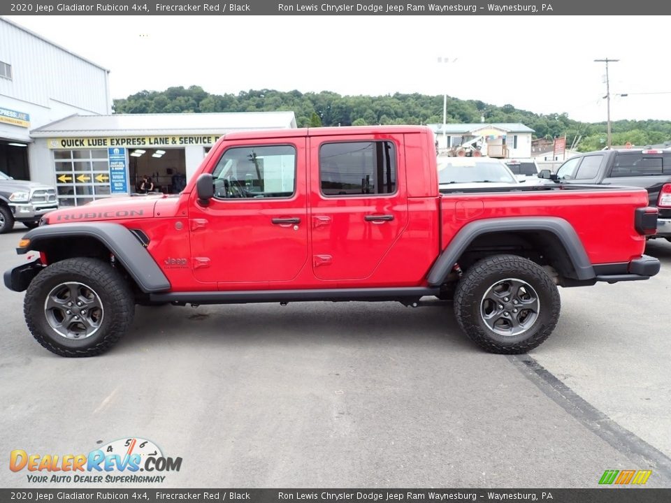 2020 Jeep Gladiator Rubicon 4x4 Firecracker Red / Black Photo #2