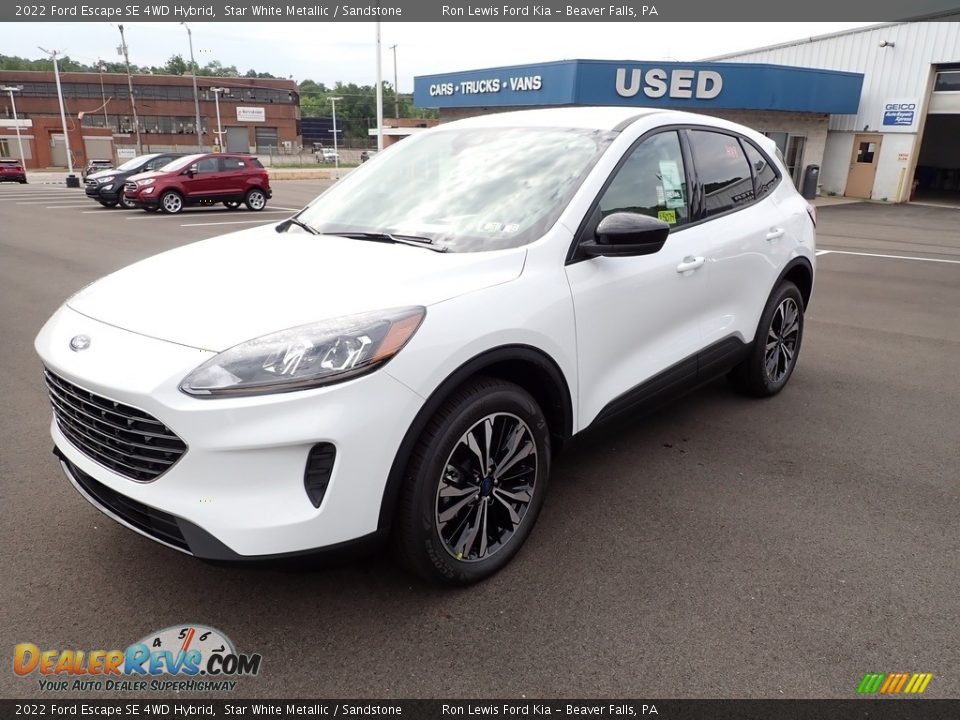 2022 Ford Escape SE 4WD Hybrid Star White Metallic / Sandstone Photo #4