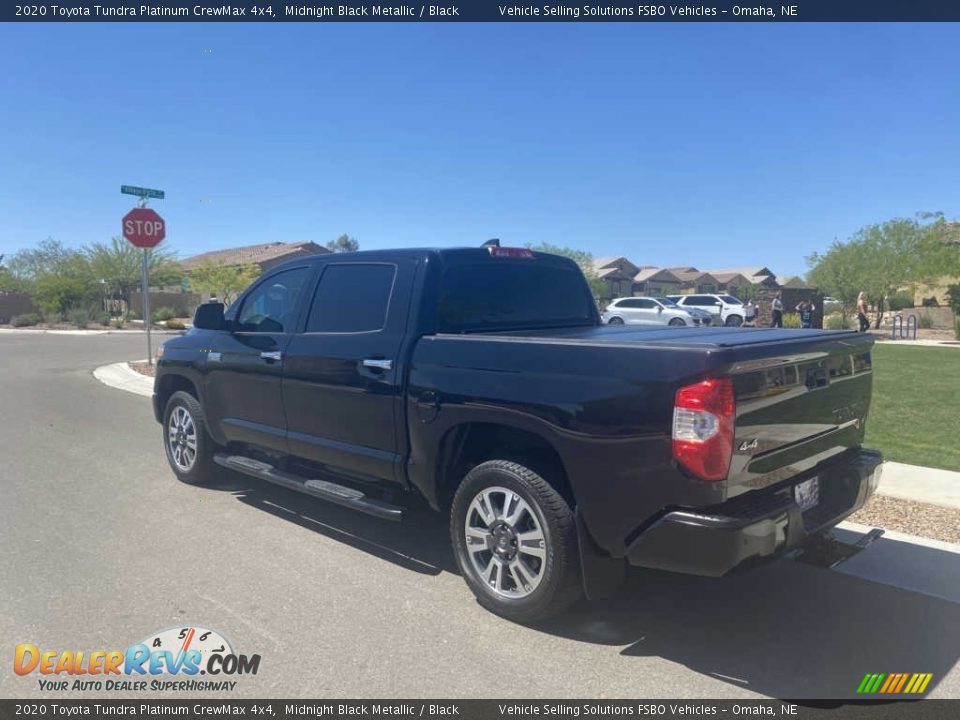 2020 Toyota Tundra Platinum CrewMax 4x4 Midnight Black Metallic / Black Photo #7