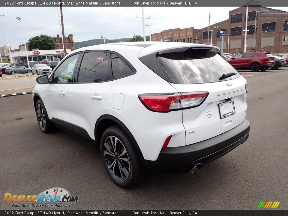 2022 Ford Escape SE 4WD Hybrid Star White Metallic / Sandstone Photo #6