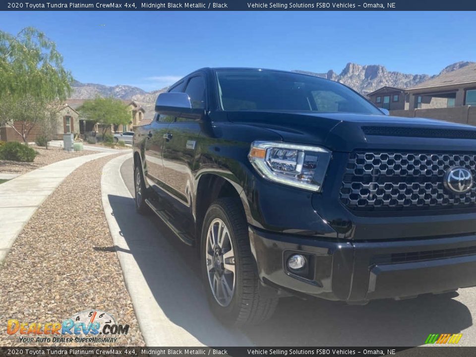 2020 Toyota Tundra Platinum CrewMax 4x4 Midnight Black Metallic / Black Photo #10