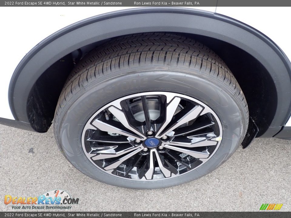 2022 Ford Escape SE 4WD Hybrid Star White Metallic / Sandstone Photo #9