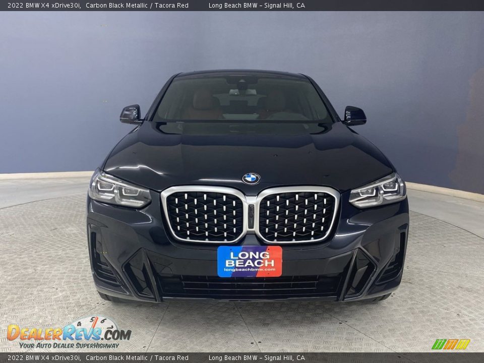 2022 BMW X4 xDrive30i Carbon Black Metallic / Tacora Red Photo #2