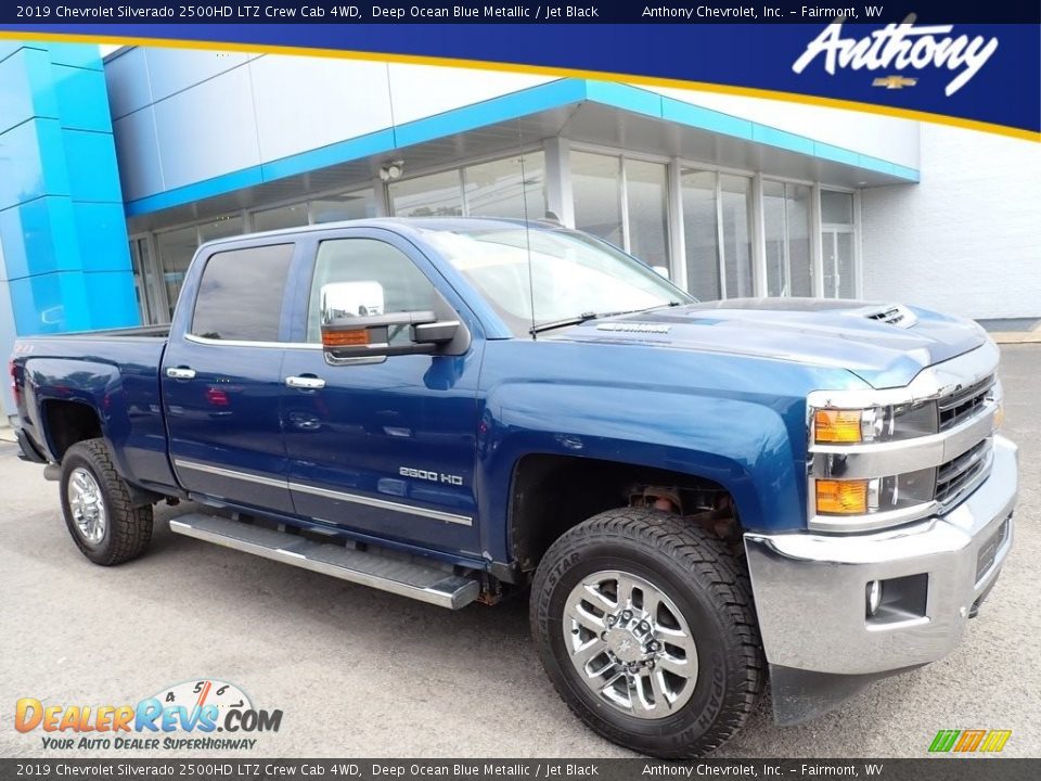 2019 Chevrolet Silverado 2500HD LTZ Crew Cab 4WD Deep Ocean Blue Metallic / Jet Black Photo #1