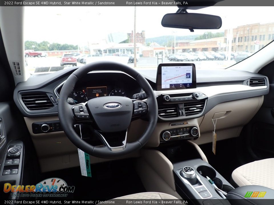 2022 Ford Escape SE 4WD Hybrid Star White Metallic / Sandstone Photo #14