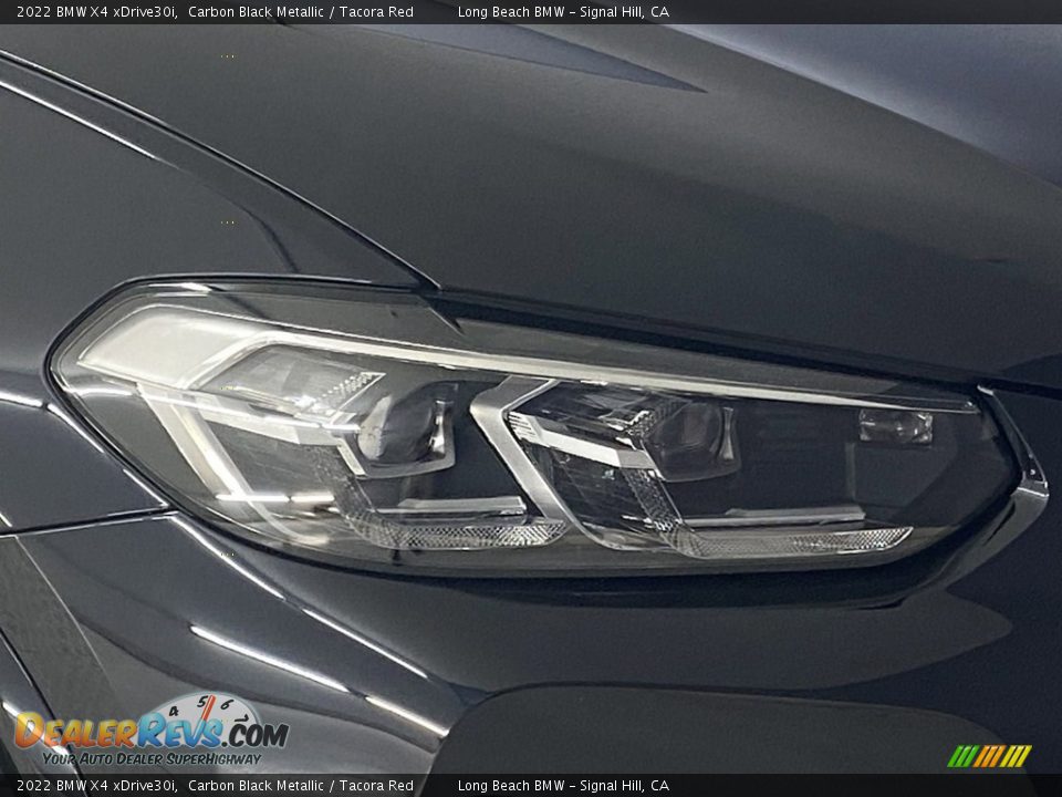 2022 BMW X4 xDrive30i Carbon Black Metallic / Tacora Red Photo #4