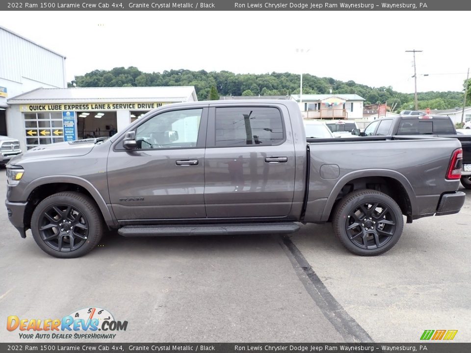 2022 Ram 1500 Laramie Crew Cab 4x4 Granite Crystal Metallic / Black Photo #2