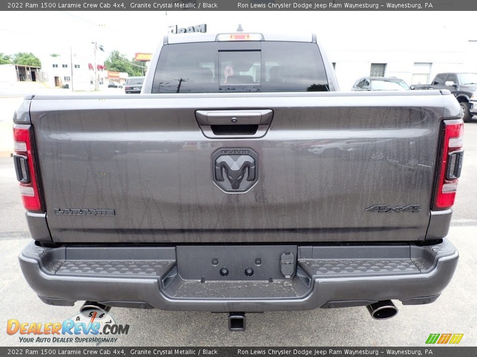 2022 Ram 1500 Laramie Crew Cab 4x4 Granite Crystal Metallic / Black Photo #4