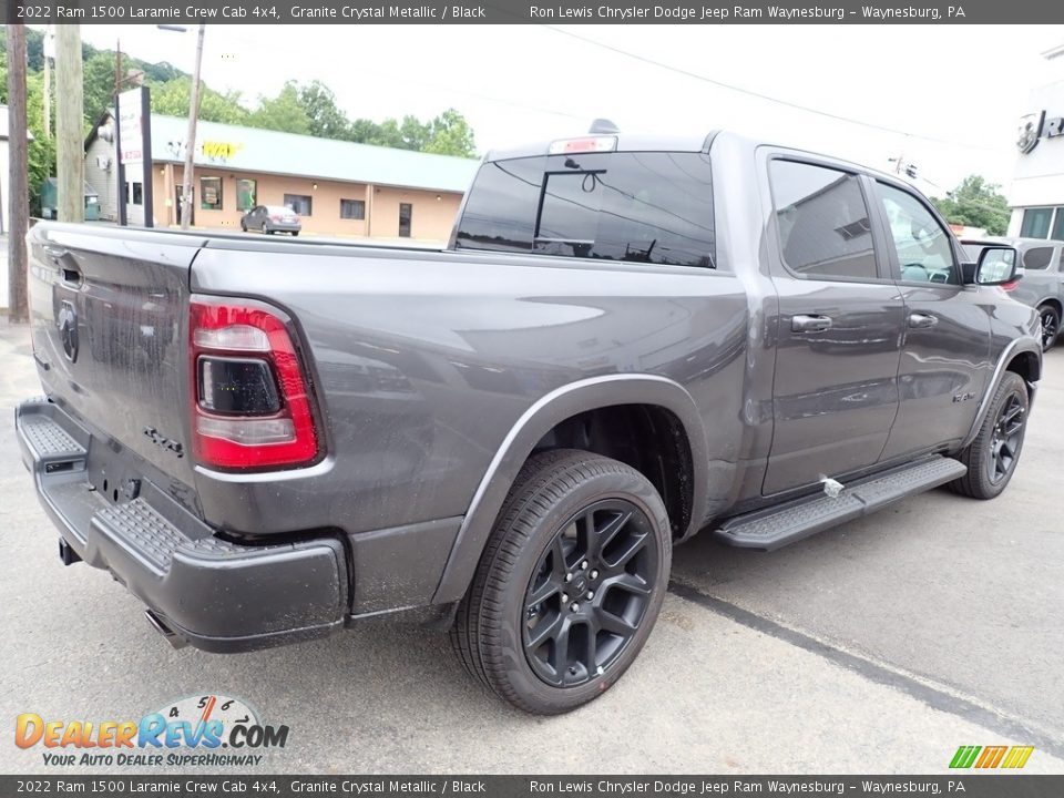 2022 Ram 1500 Laramie Crew Cab 4x4 Granite Crystal Metallic / Black Photo #5