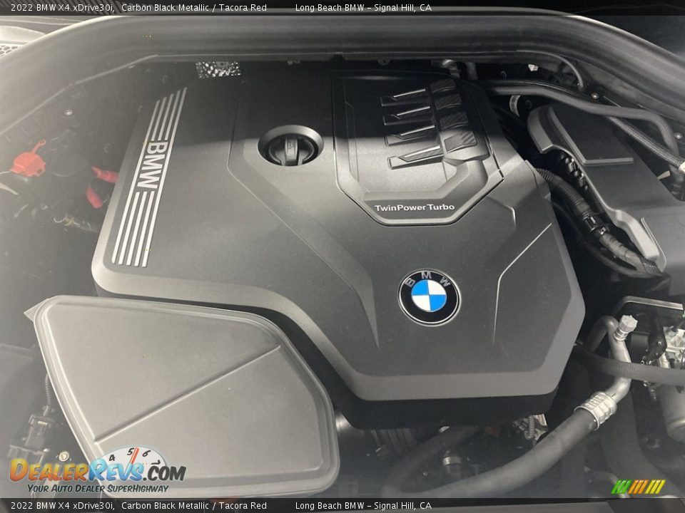 2022 BMW X4 xDrive30i Carbon Black Metallic / Tacora Red Photo #9