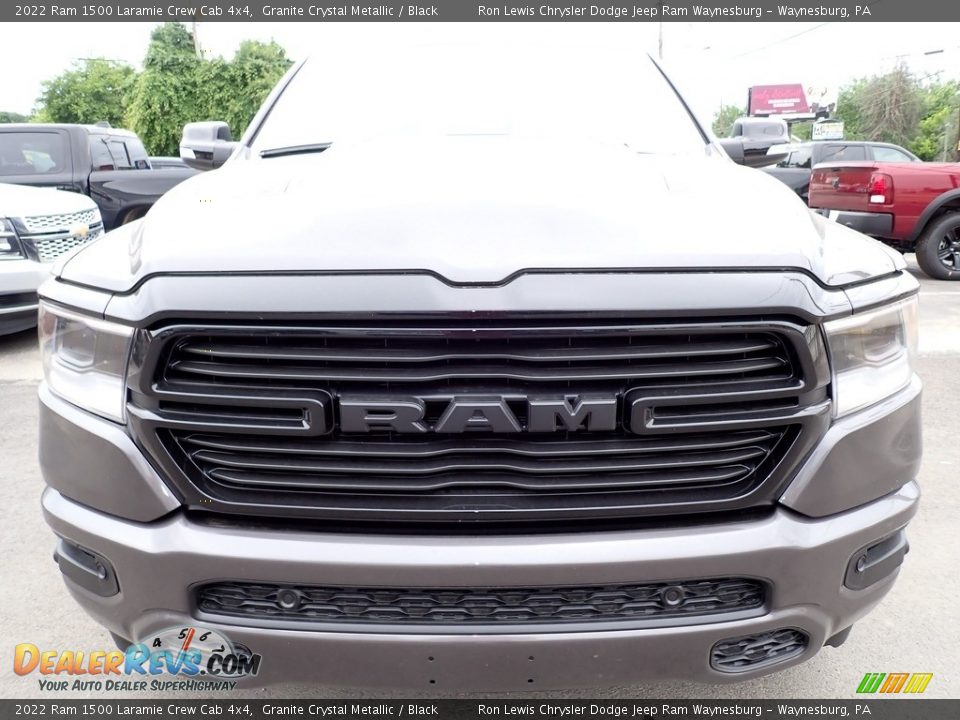 2022 Ram 1500 Laramie Crew Cab 4x4 Granite Crystal Metallic / Black Photo #8