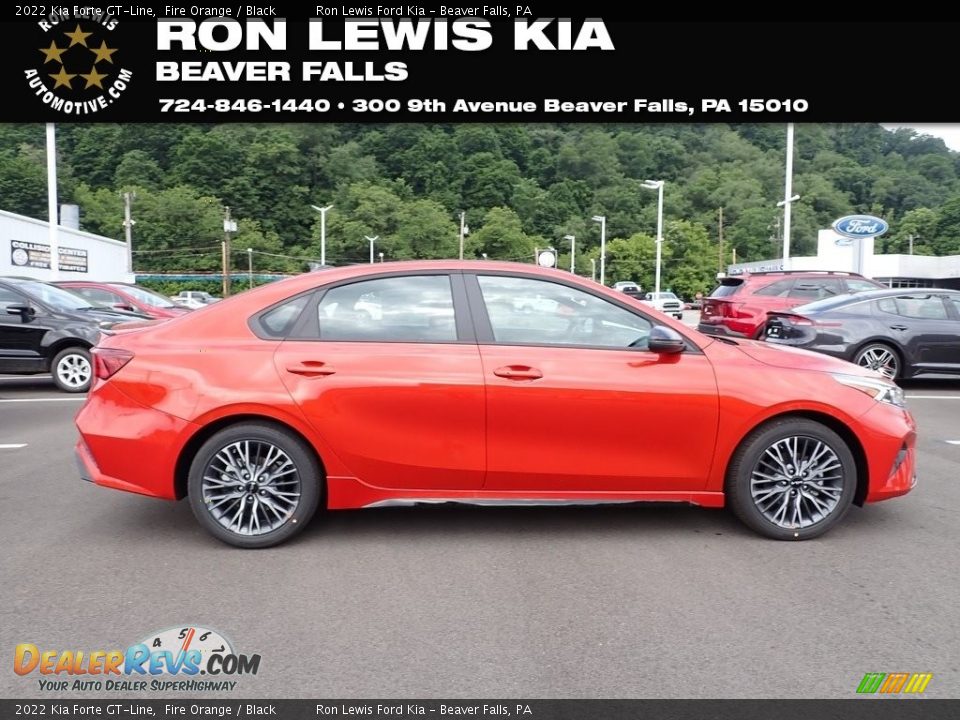 2022 Kia Forte GT-Line Fire Orange / Black Photo #1