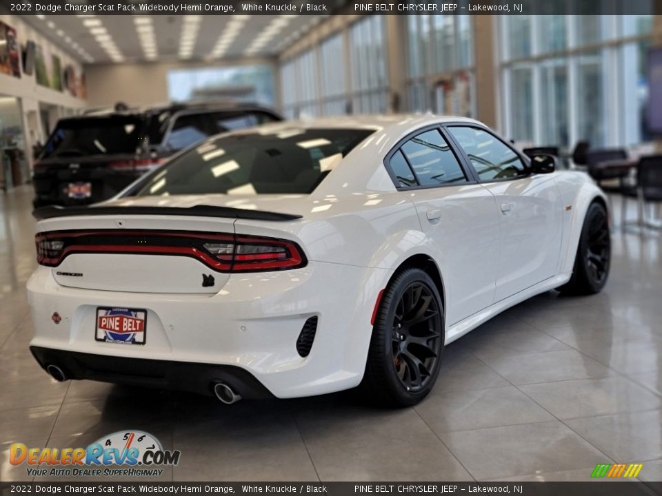 2022 Dodge Charger Scat Pack Widebody Hemi Orange White Knuckle / Black Photo #6