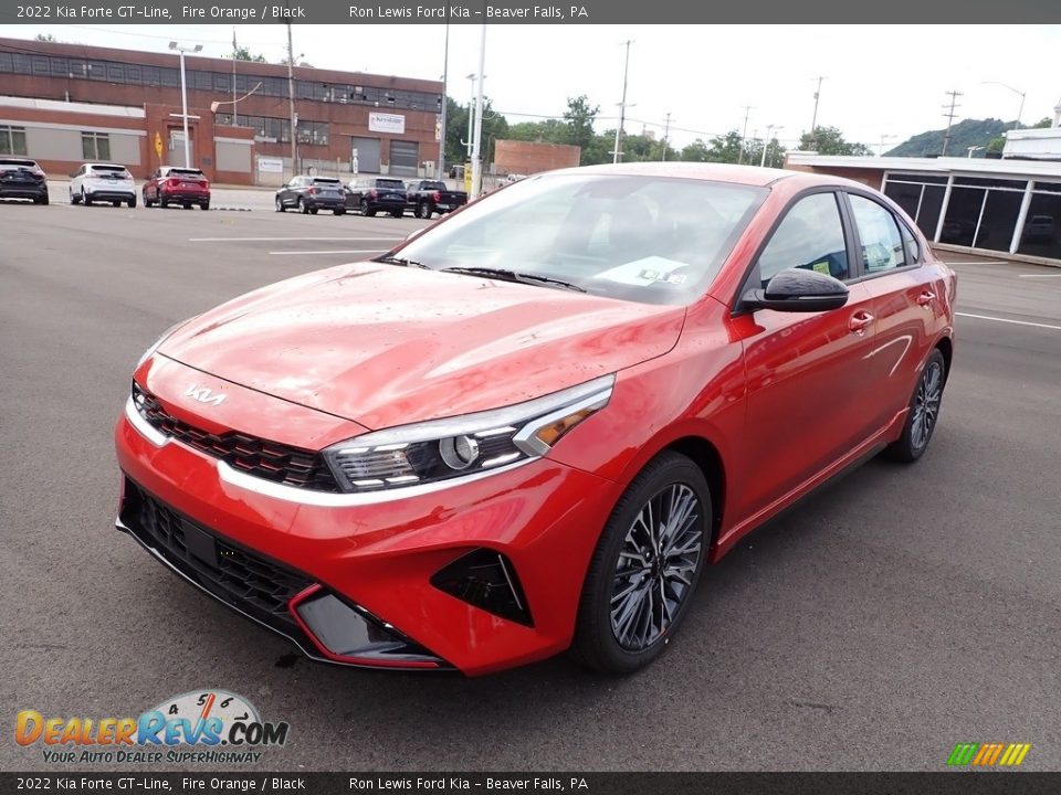 Fire Orange 2022 Kia Forte GT-Line Photo #4