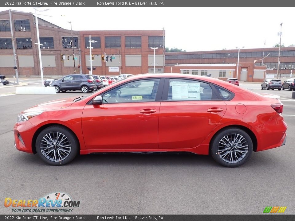 Fire Orange 2022 Kia Forte GT-Line Photo #5