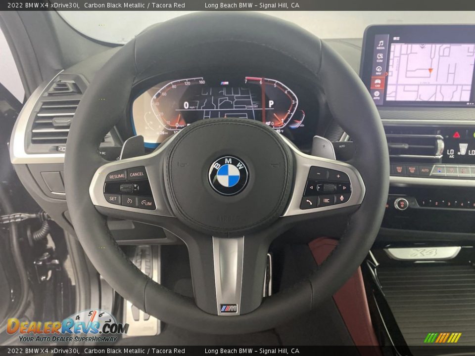2022 BMW X4 xDrive30i Carbon Black Metallic / Tacora Red Photo #14