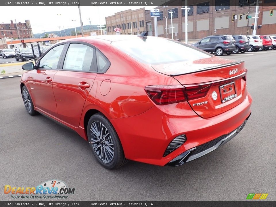 2022 Kia Forte GT-Line Fire Orange / Black Photo #6