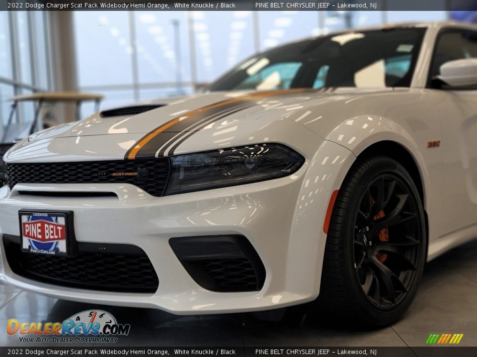 2022 Dodge Charger Scat Pack Widebody Hemi Orange White Knuckle / Black Photo #10