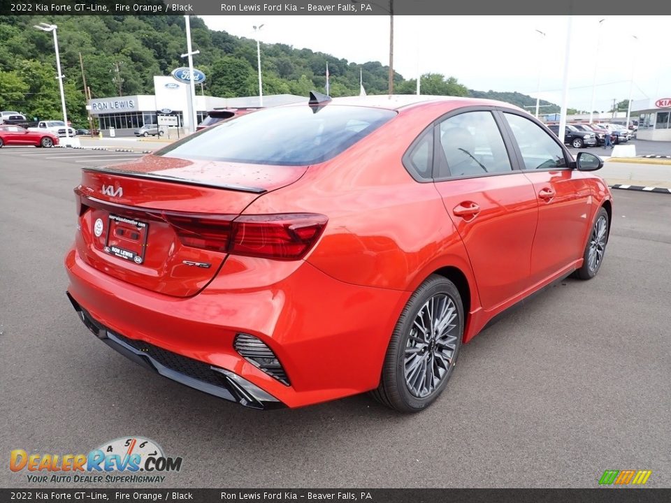 2022 Kia Forte GT-Line Fire Orange / Black Photo #8