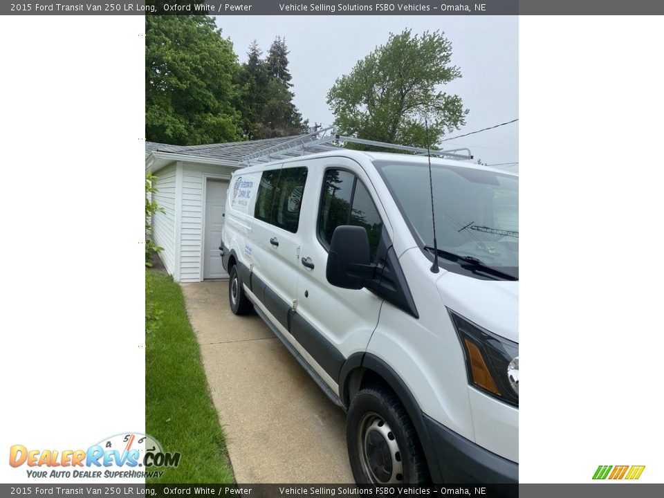 2015 Ford Transit Van 250 LR Long Oxford White / Pewter Photo #2