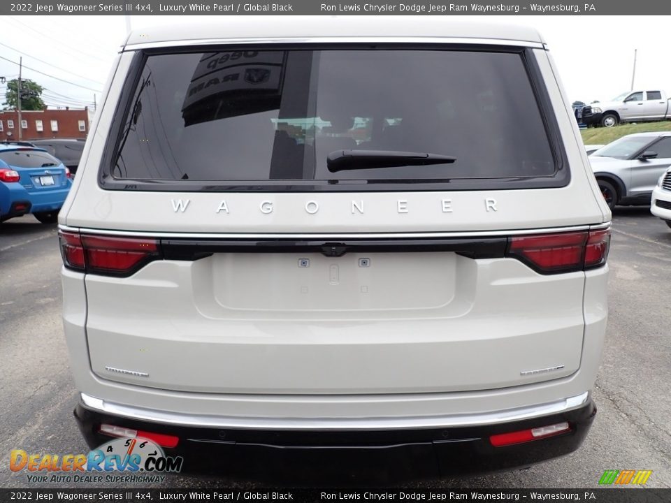 2022 Jeep Wagoneer Series III 4x4 Luxury White Pearl / Global Black Photo #4