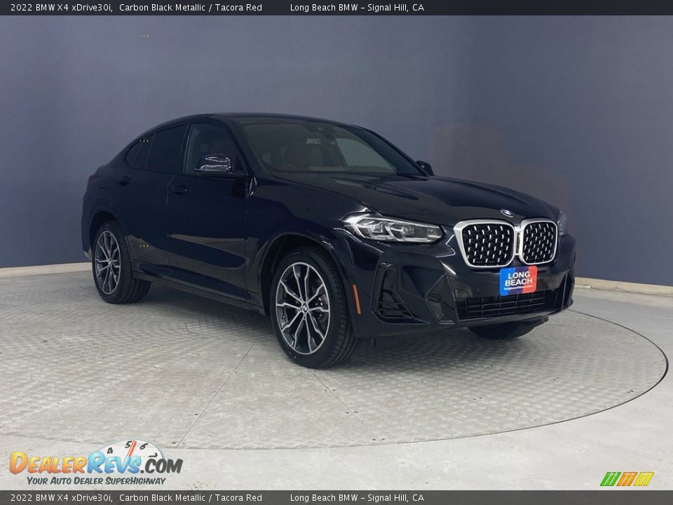 2022 BMW X4 xDrive30i Carbon Black Metallic / Tacora Red Photo #27