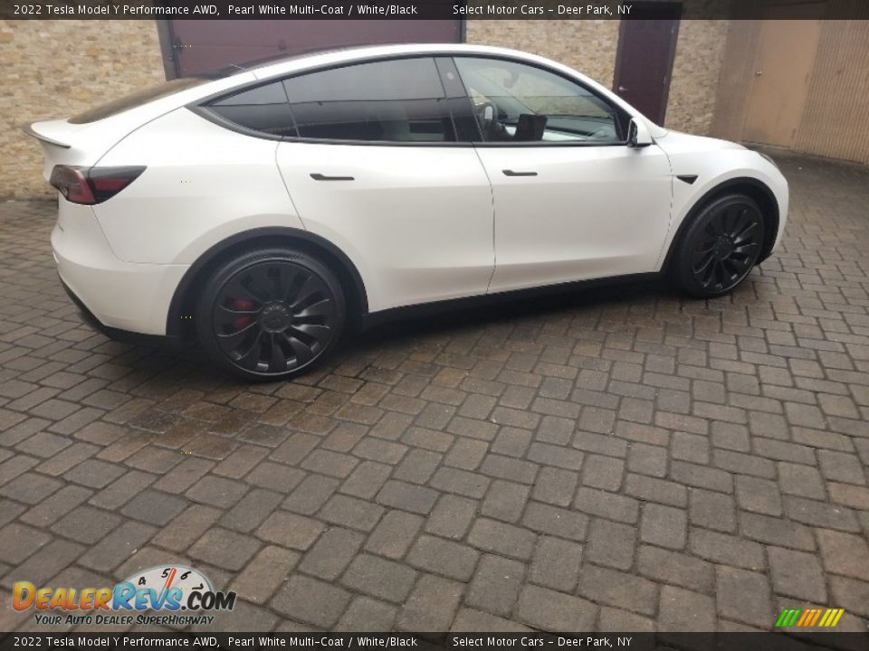 2022 Tesla Model Y Performance AWD Pearl White Multi-Coat / White/Black Photo #3