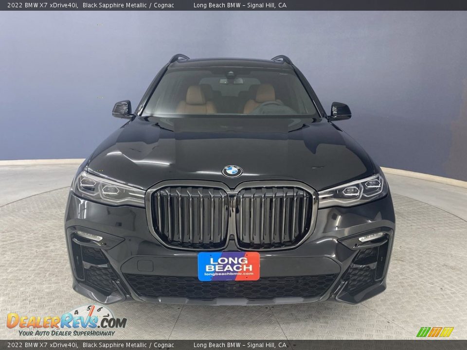 2022 BMW X7 xDrive40i Black Sapphire Metallic / Cognac Photo #2
