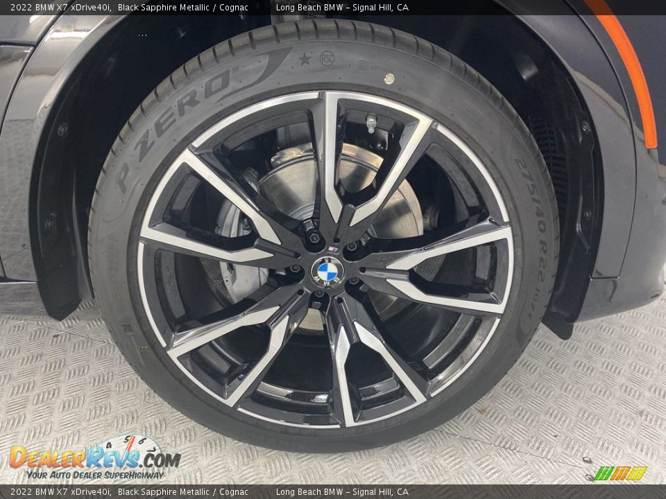 2022 BMW X7 xDrive40i Black Sapphire Metallic / Cognac Photo #3