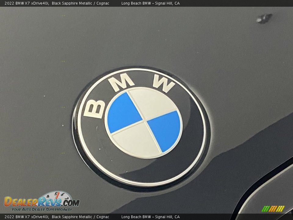2022 BMW X7 xDrive40i Black Sapphire Metallic / Cognac Photo #5