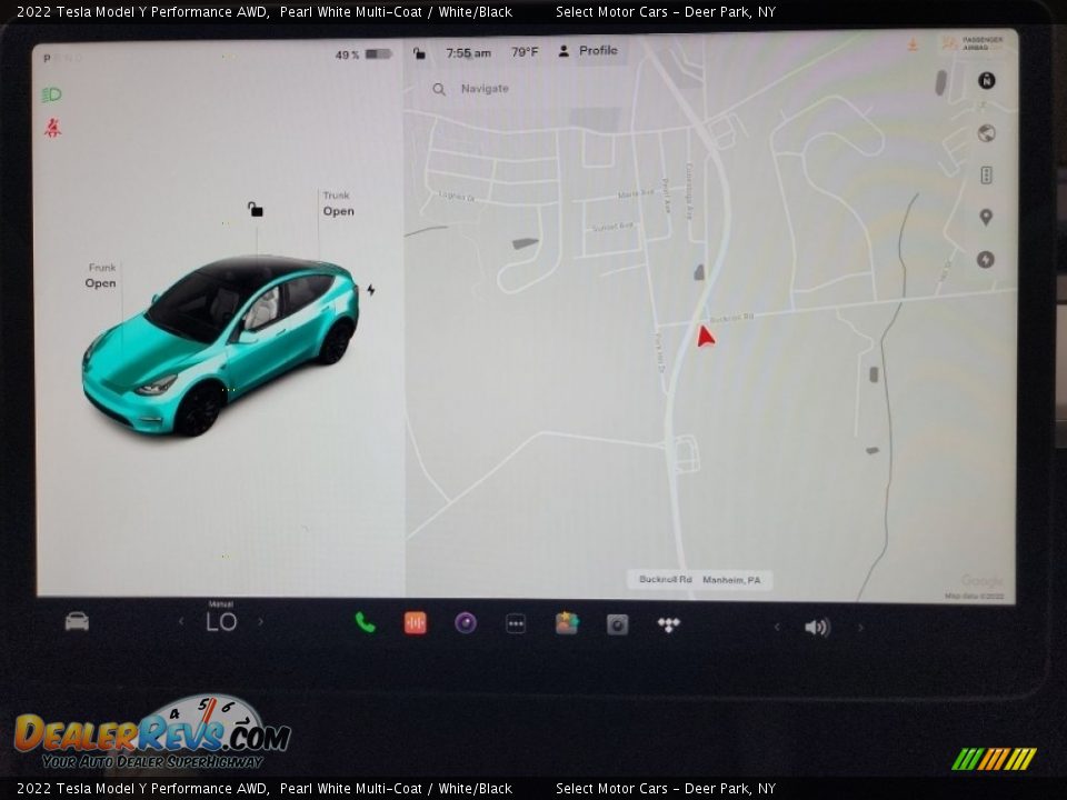 Navigation of 2022 Tesla Model Y Performance AWD Photo #7