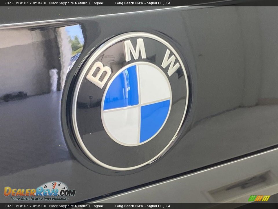 2022 BMW X7 xDrive40i Black Sapphire Metallic / Cognac Photo #7