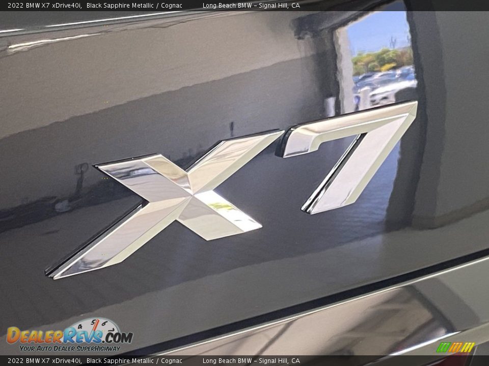 2022 BMW X7 xDrive40i Black Sapphire Metallic / Cognac Photo #8