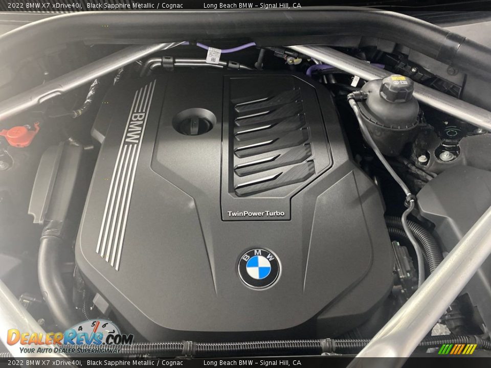 2022 BMW X7 xDrive40i Black Sapphire Metallic / Cognac Photo #9