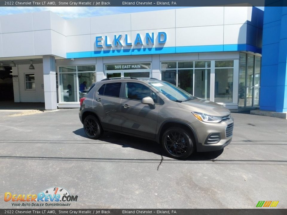 2022 Chevrolet Trax LT AWD Stone Gray Metallic / Jet Black Photo #1