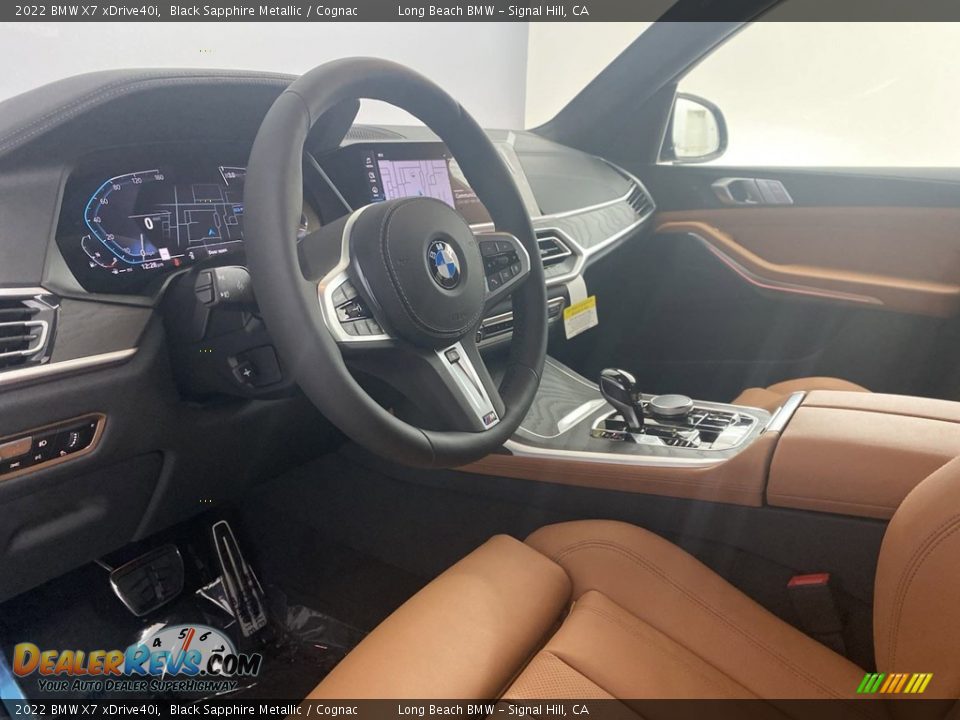2022 BMW X7 xDrive40i Black Sapphire Metallic / Cognac Photo #12