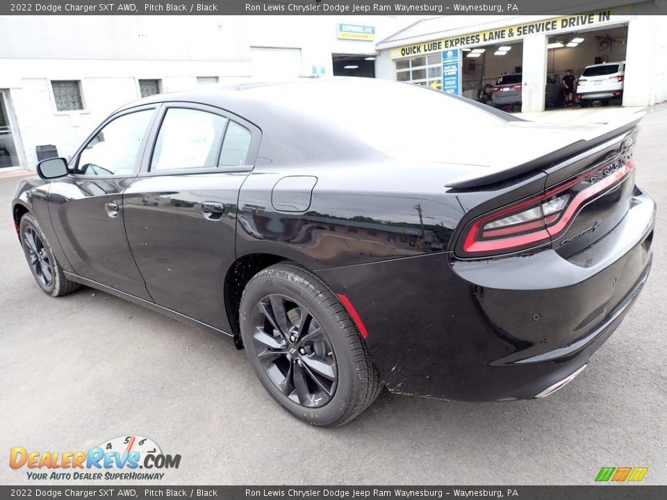 2022 Dodge Charger SXT AWD Pitch Black / Black Photo #3