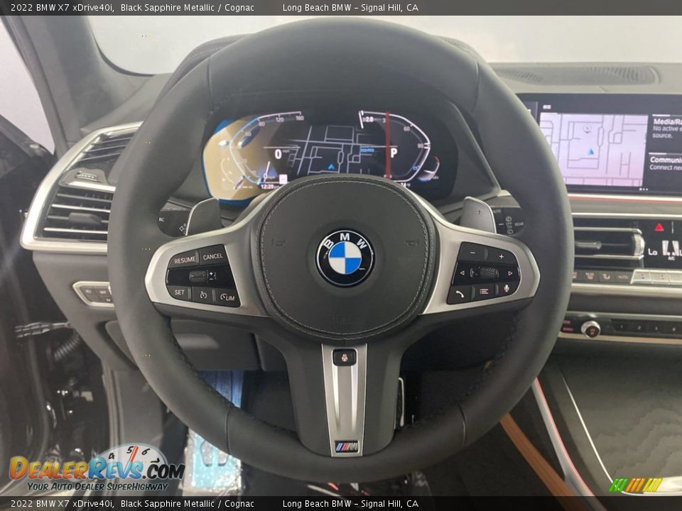 2022 BMW X7 xDrive40i Black Sapphire Metallic / Cognac Photo #14
