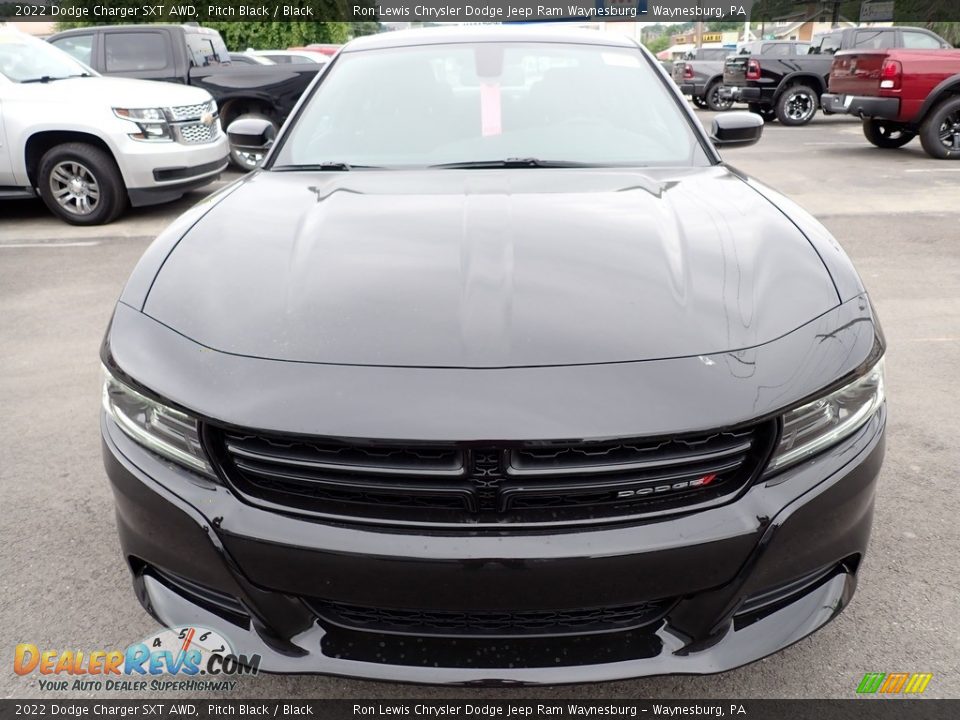 2022 Dodge Charger SXT AWD Pitch Black / Black Photo #10