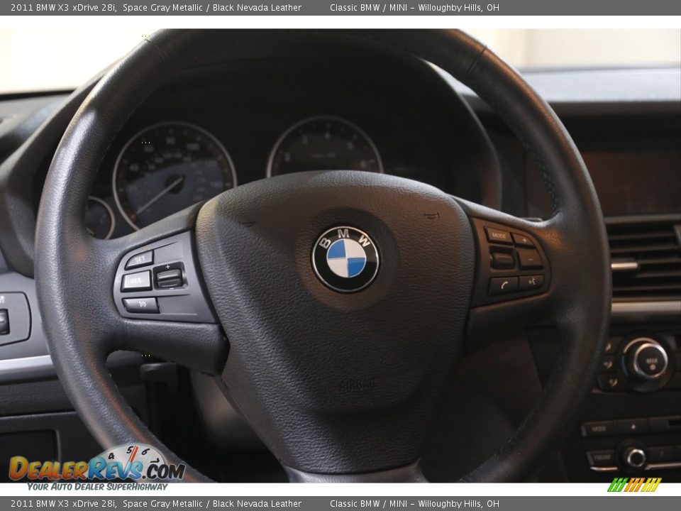 2011 BMW X3 xDrive 28i Space Gray Metallic / Black Nevada Leather Photo #7