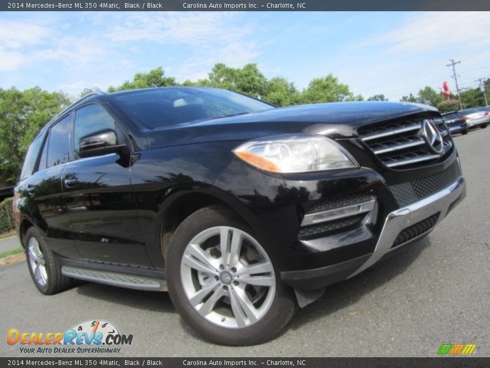 2014 Mercedes-Benz ML 350 4Matic Black / Black Photo #1